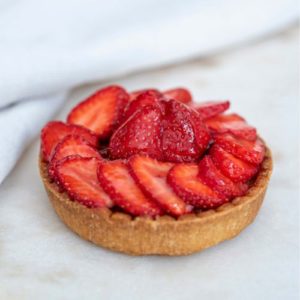 Tartelette aux fraises Anaïs cookies & cie pour les professionnels de la restauration à Lyon